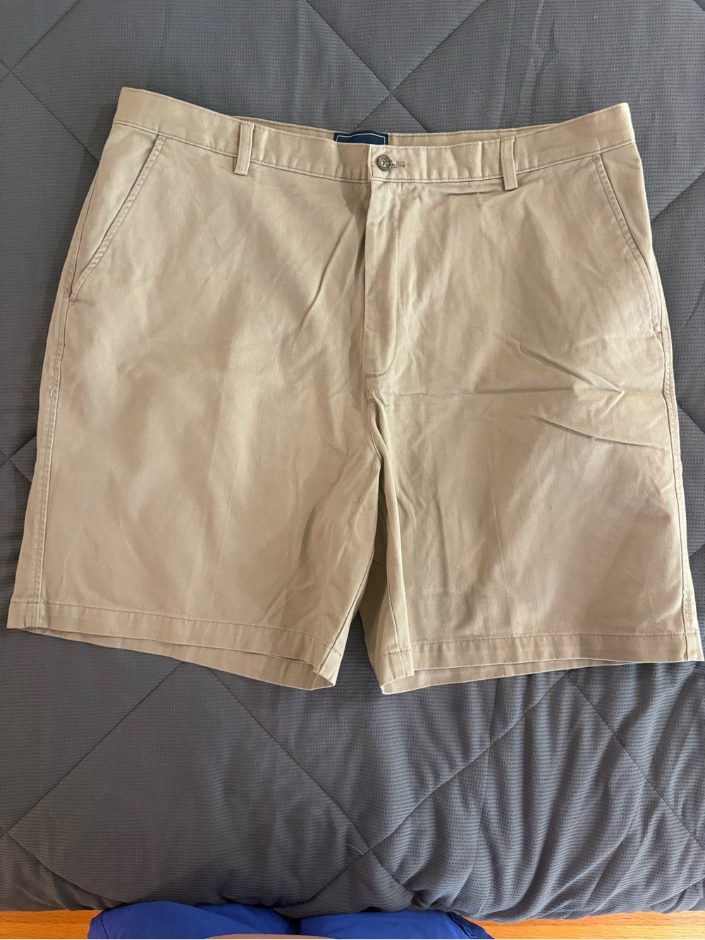 Saddlebred Slim-Fit Tan Cotton Blend Shorts